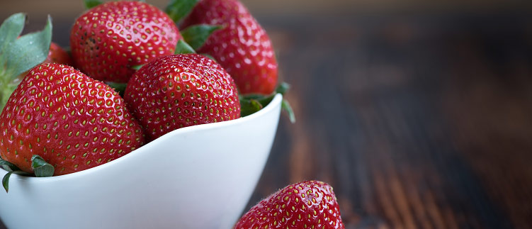 Strawberries in a bowl