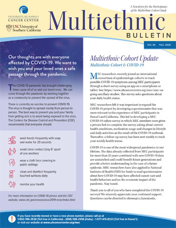 MEC Fall 2020 newsletter