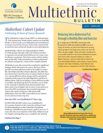 MEC Summer 2018 newsletter