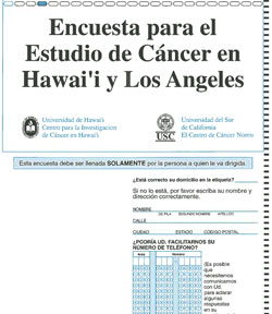 MEC Follow-up Questionnaire, California (Spanish), 1999-2002