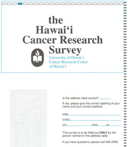 MEC Baseline Questionnaire, Hawaii, 1993-1996