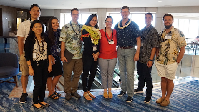 John Shepherd (third from right) with organizers and presenters at the previous workshop.