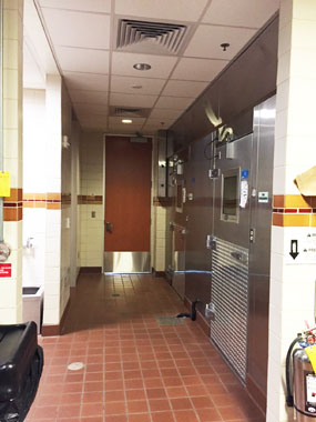 Kitchen walk-in freezer and refrigerator